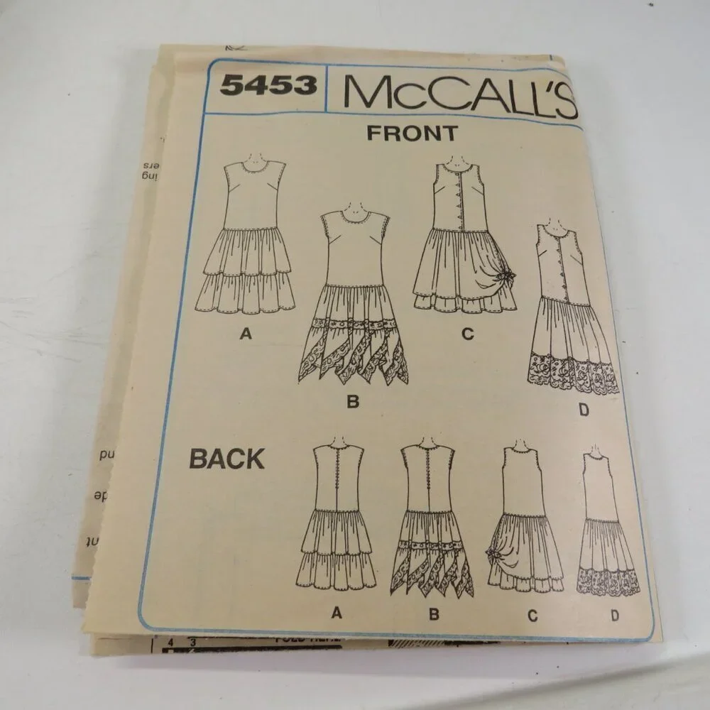 McCalls 5453 Clothing Pattern EASY Sleeveless Sundress 16-18